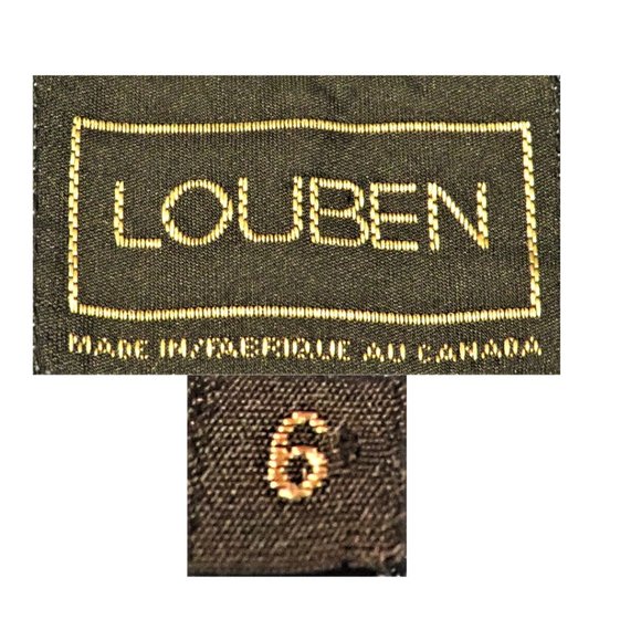 LOUBEN Blue Pinstriped Two Button Notch Collar Blazer in Size 6 - Picture 3 of 5